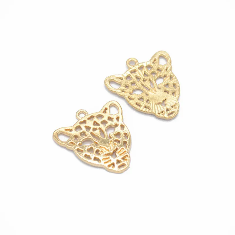 New 20pcs Fashion gifts vintage Leopard head alloy charms DIY making bracelet necklace jewelry accessories Animal Pendant series | Украшения