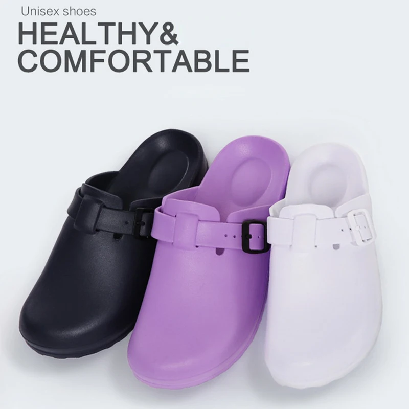 

Operating room Slipper female summer sandals slippers male doctor surgical shoes white nurse shoes experimental non-slip shoes