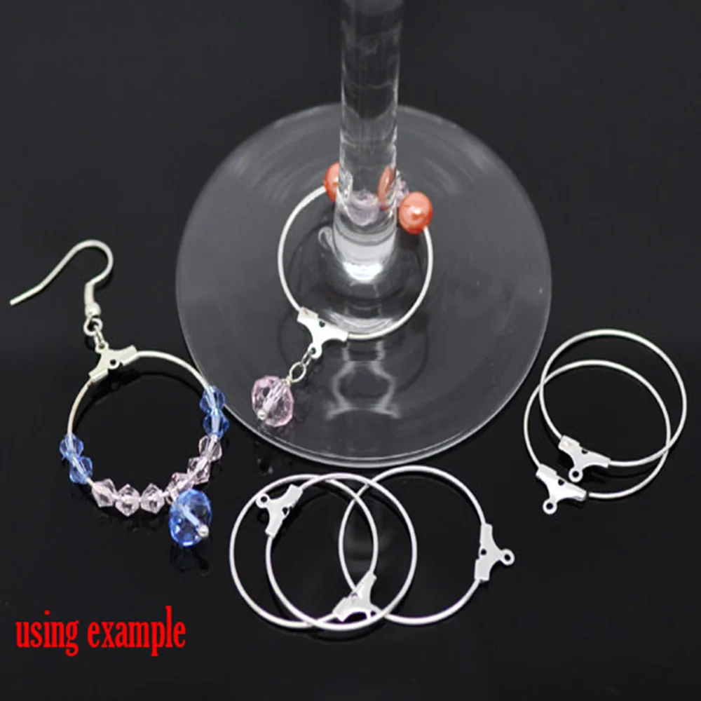 DoreenBeads посеребренные подвески из цинкового сплава для бокала вина украшения