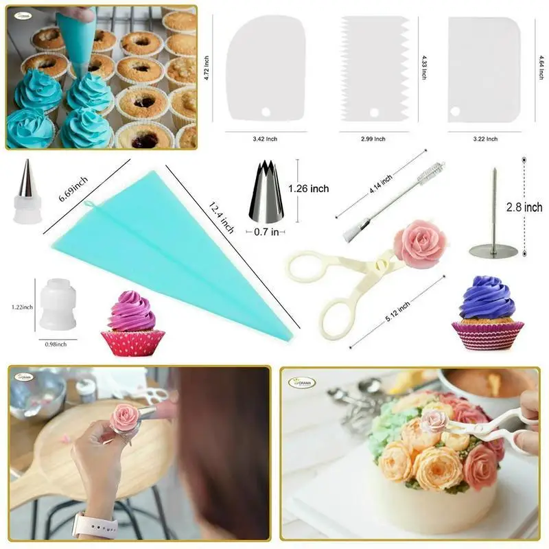 

73-Pieces Cake Turntable Baking Decorating Mouth Tool DIY Set