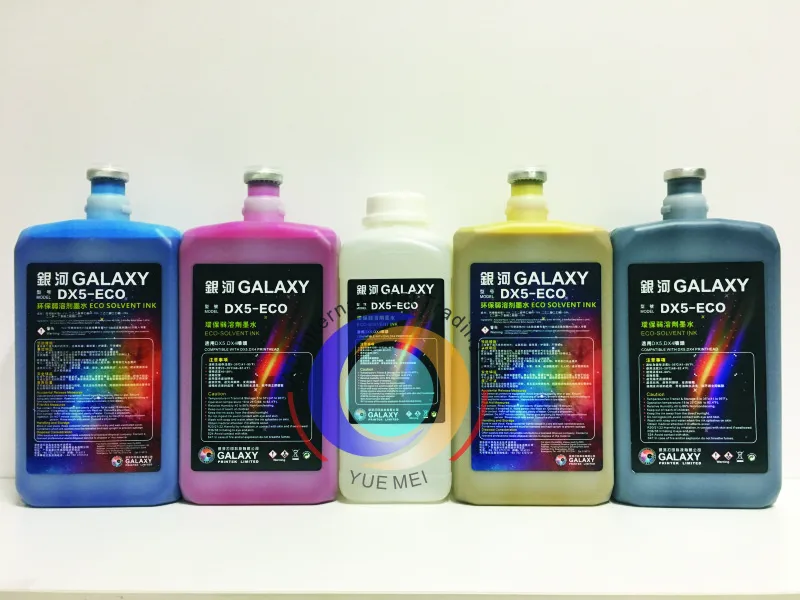 Экосольвентные чернила для Galaxy DX5 CMYK 4 бутылки/комплект не входят в комплект