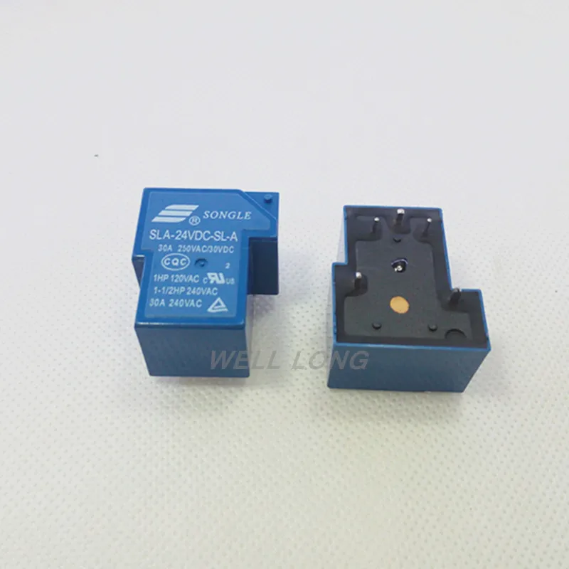 20 шт T90 катушка реле 24VDC 30A 250VAC 5 pin нормально открытый SLA SL A типа PCB.|coil relay|relay 24vdcrelay