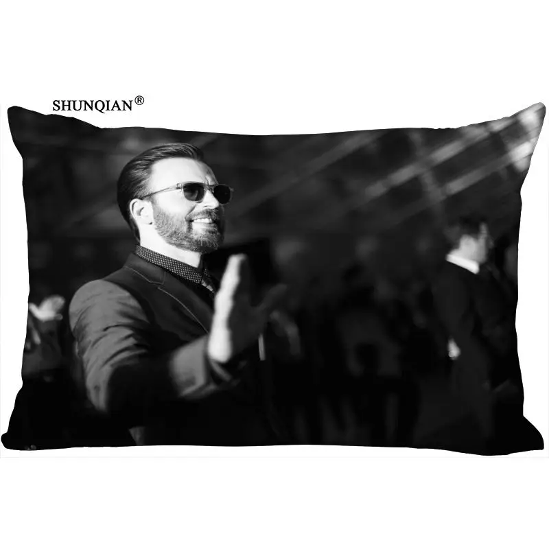 

Custom Chris Evans Printed Pillowcase Home Living room cushion Rectangular Silk Pillowcase Two Sides More size