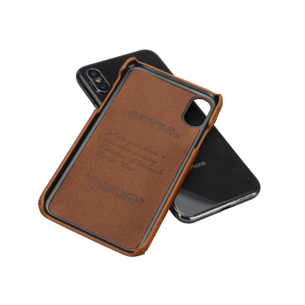 Для iPhone Xs X натуральная кожа масло воск кожа сшивание бизнес чехол на заднюю панель мобильного телефона оболочка для iPhone 8 Plus 7 6 6s Plus чехлы