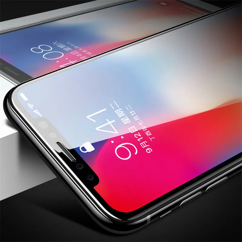 NFH 5D стекло для iPhone X защитная пленка экрана изогнутые края полное покрытие