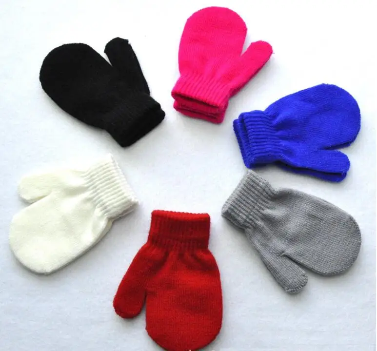 Baby Knitting Warm Soft Gloves boys Girls Mittens Unisex 6 Colors | Детская одежда и обувь