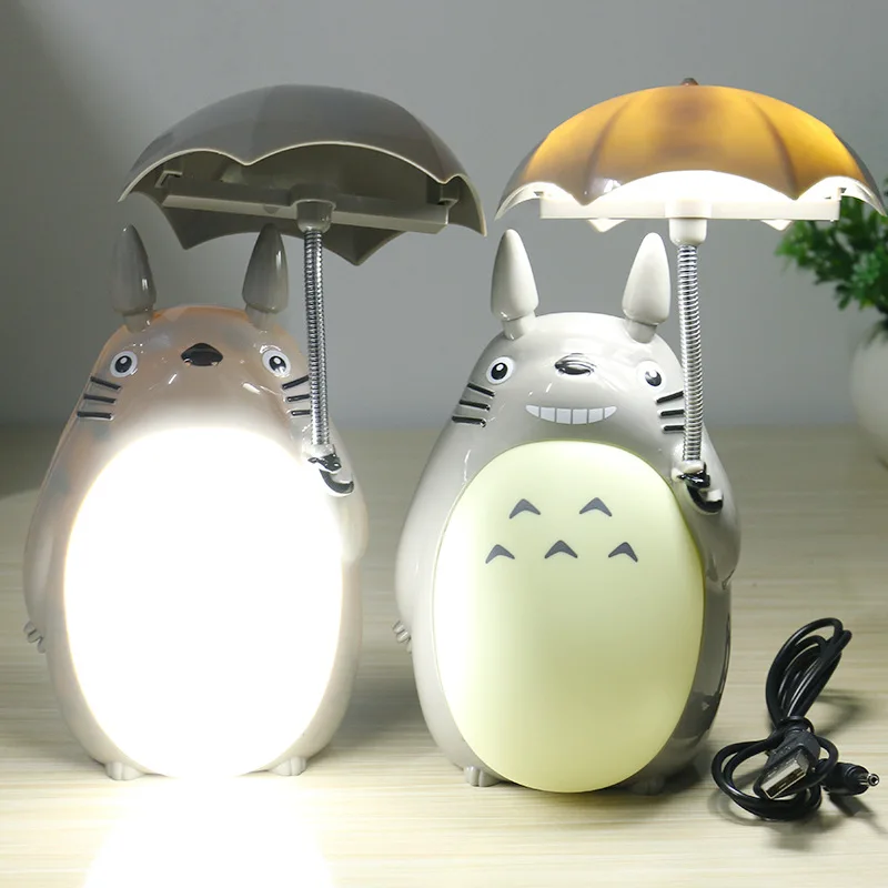 

My Neighbor Totoro Lamp Kawaii Cartoon LED Night Light USB Reading Table Desk Lámpar for Kids Gift Home Decor Novelty Lightings