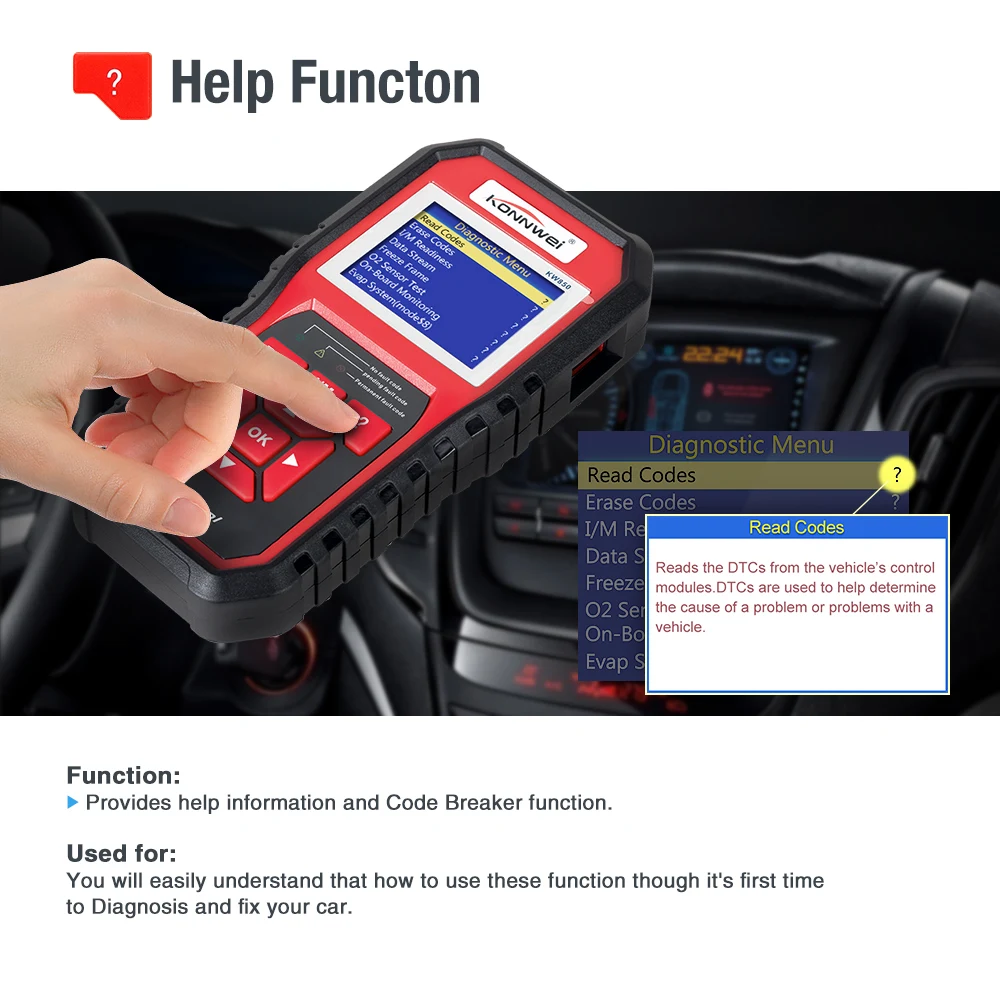 10 шт./лот KONNWEI KW850 многоязычный полнофункциональный OBD2 OBD 2 автоматический