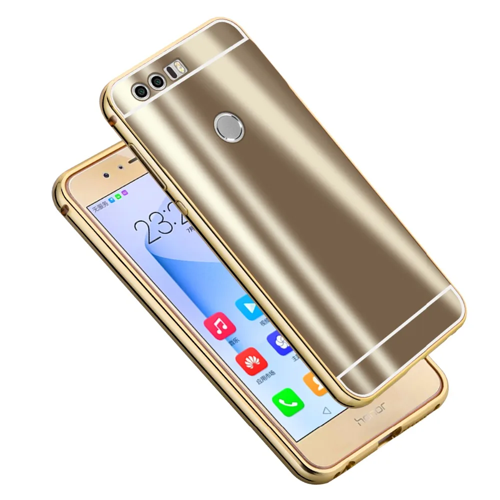 MAKAVO для huawei Honor 8 чехол Модный крутой яркий Блестящая Алюминиевая Металлическая