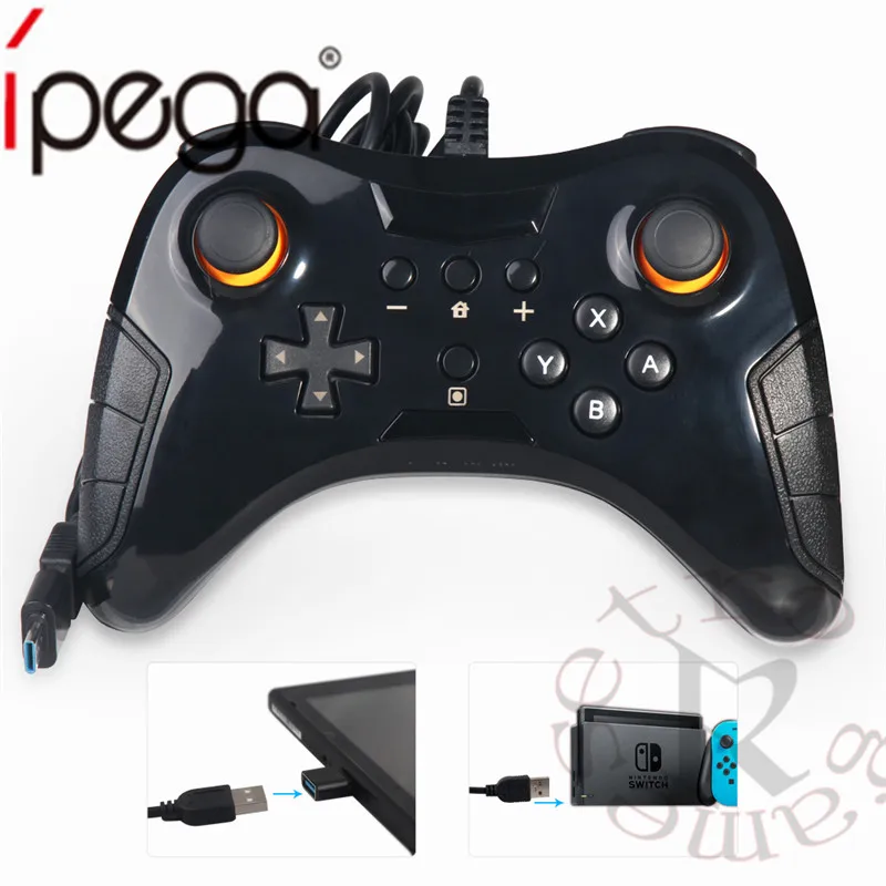 DHL 50 шт./лот USB проводной игровой геймпад Pro контроллер для Nintendo Switch Steam PC(Windows XP/7/8/10)