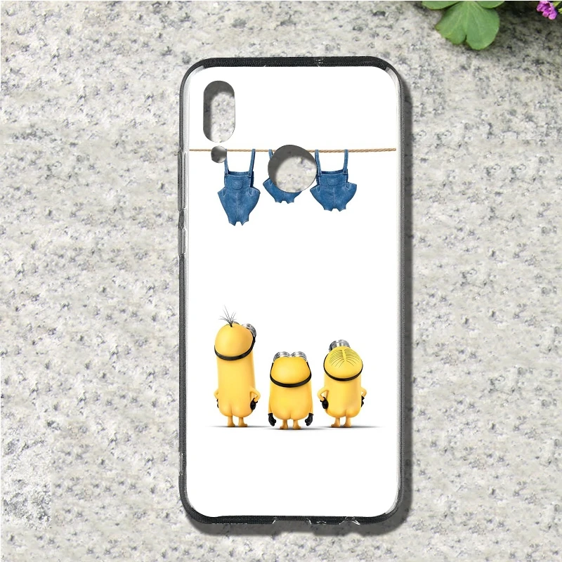 Симпатичные Гадкий желтые миньоны чехол для телефона Huawei P7 P8 lite P9 мини P10 плюс P20