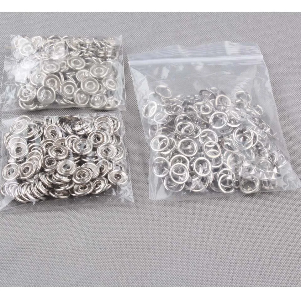 

garment accessories wholesale 200sets/lot 11mm ring snap buttons metal diy accessory