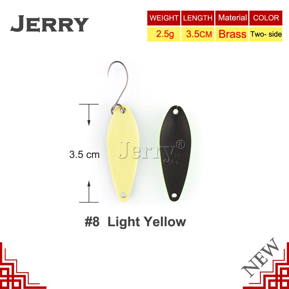 Jerry 1 шт. литье форели ложка приманки узкий Спиннер наживка поток &amp Область озеро