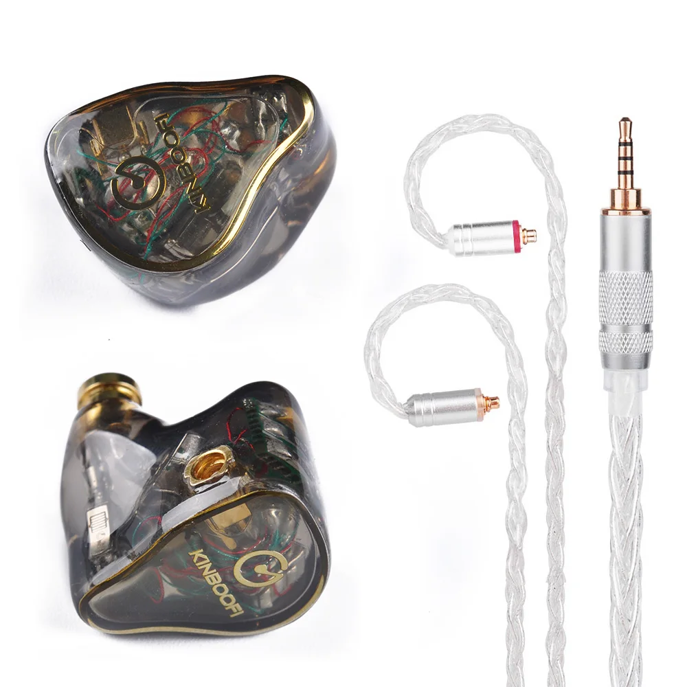 KINBOOFI MK5 5BA сбалансированные арматурные наушники для ушей HIFI мониторинга головной