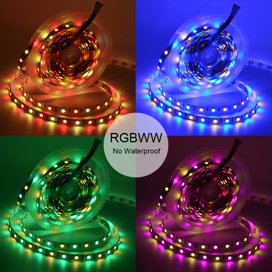 5 м 10 15 20 DC12V Светодиодная лента 5050 SMD Led Гибкий свет 60led/M + 2 4G RF пульт дистанционного