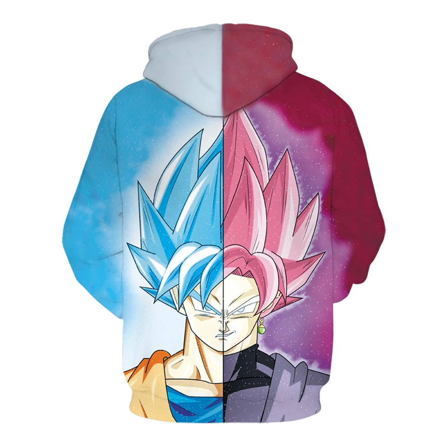 Новинка женские толстовки с драконом толстовка длинным рукавом Супер Saiyan Goku series