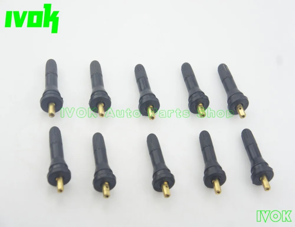 

10X Schrader Rubber Snap In Style TPMS Replacement Stems Tire Pressure Sensors For Peugeot GMC Buick 20008 LTQYFG-0005 FE3MAF4