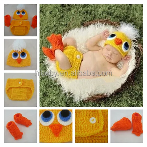 

Baby sweater The duckling modelling photography props Hand crochet supplies wholesale