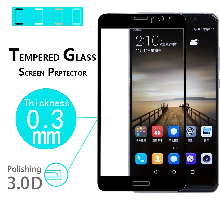 

Изогнутое закаленное 3d-стекло с полным покрытием для Huawei mate 9, Защитная пленка для экрана Huawei mate 9, стеклянная пленка с полным покрытием