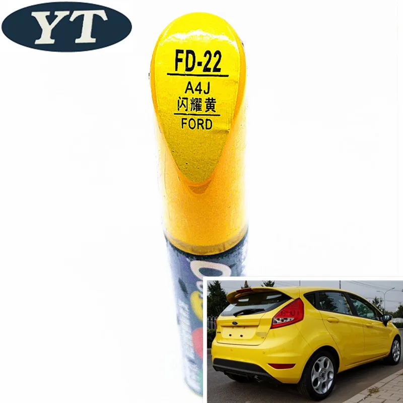 Car scratch repair pen auto paint YELLOW color for Ford ecosport kuga focus s-max fiesta car painting | Автомобили и мотоциклы