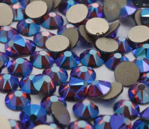 amethyst Топ качество 8 большой 8 маленький 16 с алмазной гранью с плоской задней частью Стразы не для горячей фиксации для нейл-арта, клей для кристалов 1440 шт ss20 lt Siam AB - Цвет: amethyst
