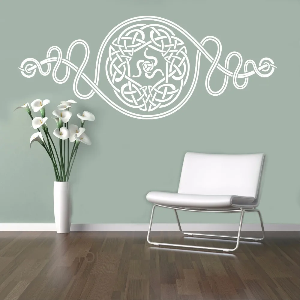 

Celts Pattern Wall Sticker European Retro Ornament Vinyl Decal Home Interior Bedroom Decor Scandinavian Design Mural