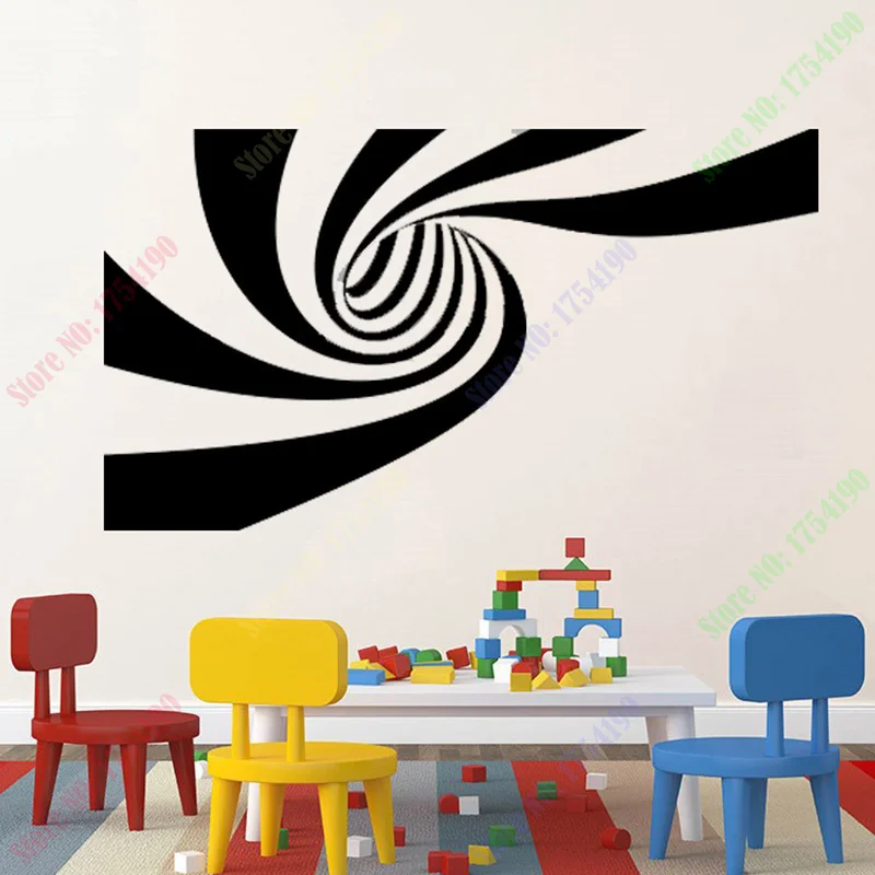 

Бесплатная доставка, новинка, 2 разных дизайна, 3D абстрактные виниловые наклейки на стену, художественные наклейки на стену, домашний декор, ...