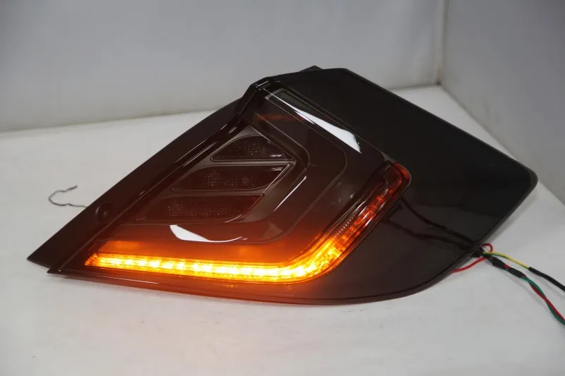 Светодиодный задний светильник для HONDA Civic, 2012, 2013 лет, дымчатый черный Задний светильник s, задний фонарь с обратной парковкой, поворотным сигналом для бега