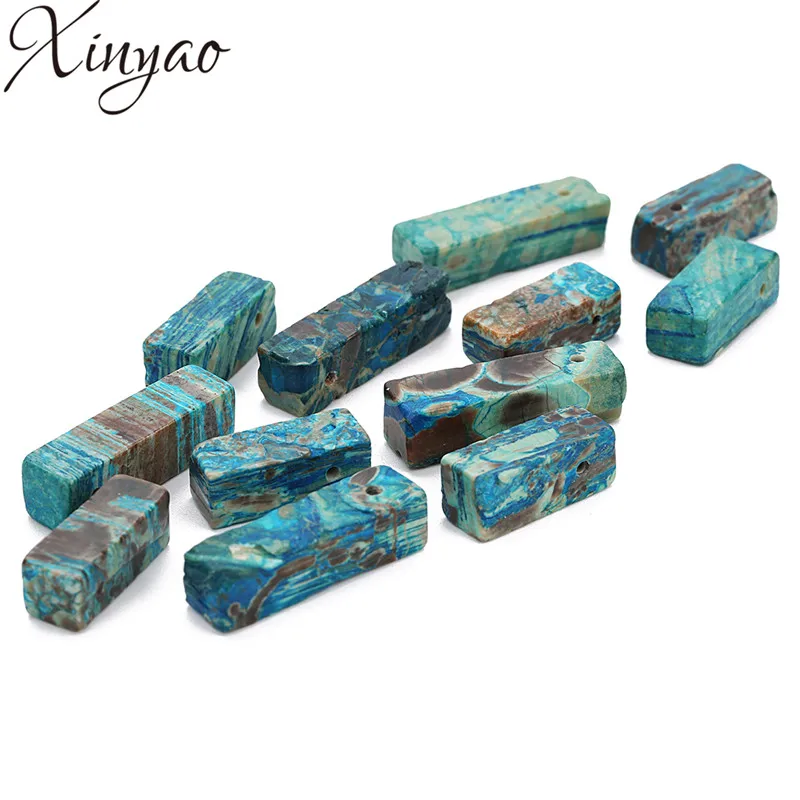Бусины XINYAO 2018 из натурального агата 5 шт./лот Квадратные бусины разделители для