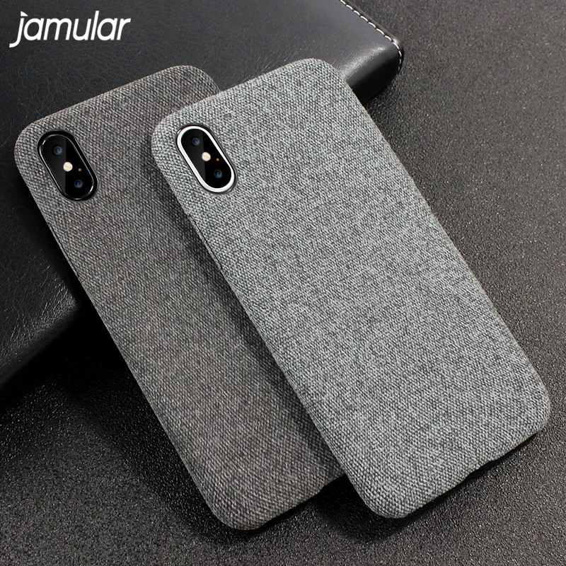 Простой тканевый чехол JAMULAR с рисунком для iPhone 7 8 Plus мягкий телефона в деловом