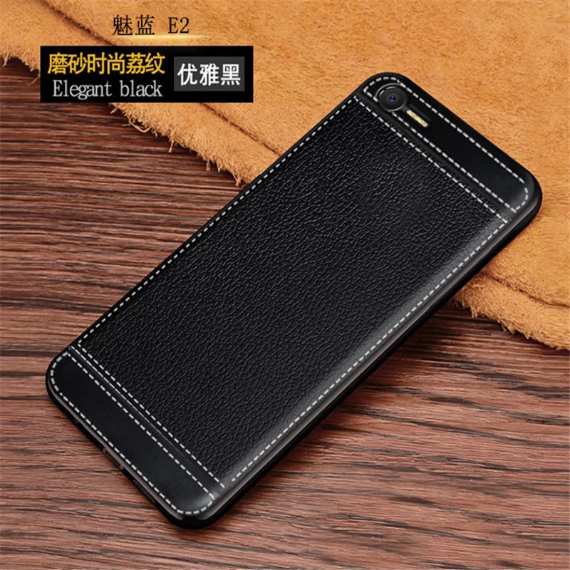On For Meizu E2 Case cover 5.5 inch Leather Soft TPU Full protect pouch bumper phone Charm Blue Back |