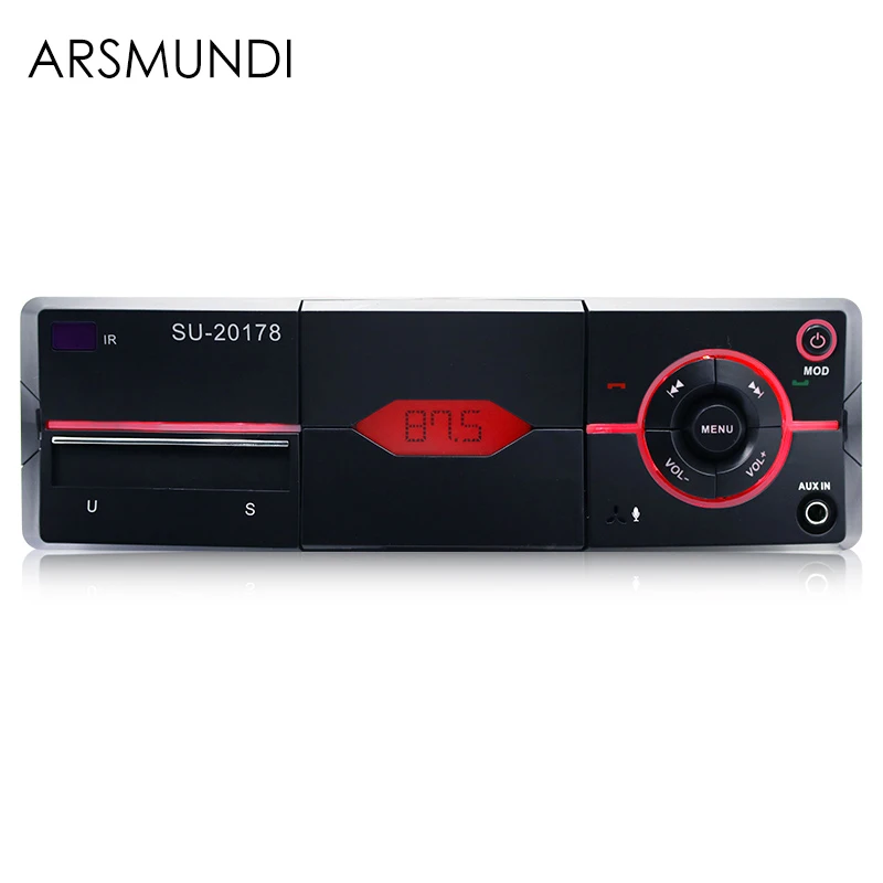 Автомагнитола 1 Din автомагнитола стерео Bluetooth mp3 плеер радио 12 В FM AUX громкая связь