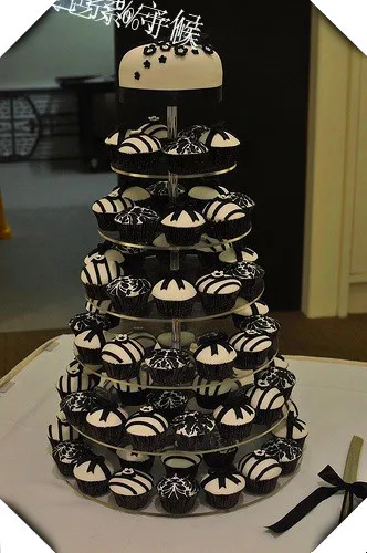 

Горячие покупки Бесплатная продажа/красивый прозрачный 7 ярусов акриловый торт стенд, прозрачная чашка торт дисплей