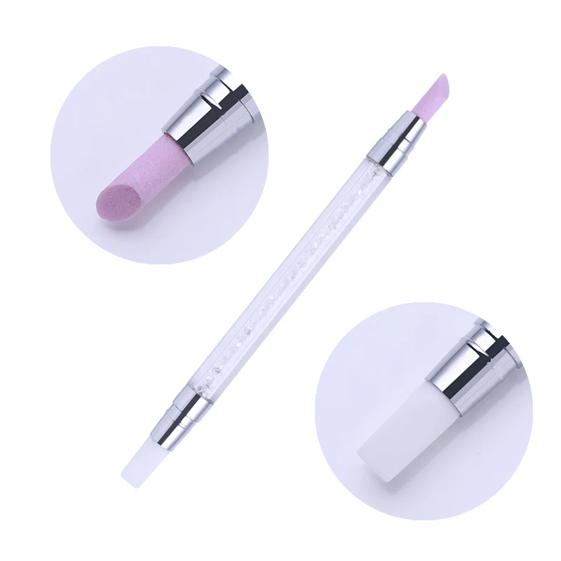 1 шт. двойная ручка для удаления кутикулы из кварца стразы обрабатывать кремний