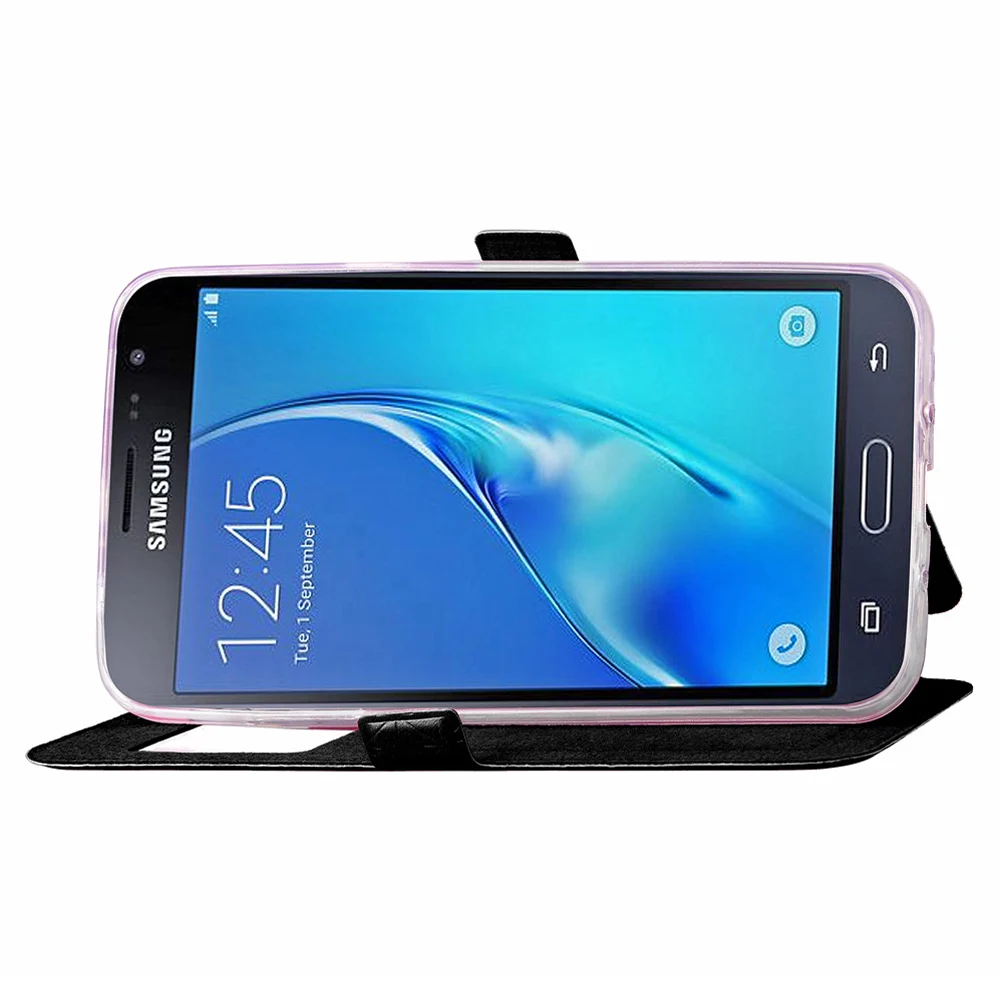 Asuwish кожаный чехол книжка для Samsung Galaxy J3 J5 2016 GalaxyJ3 J 3 5 16 SM J320 J320F J510 J510F