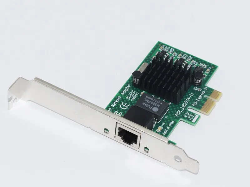 , Gigabit Ethernet Intel 82574L  PCIE X1, 10/100 /