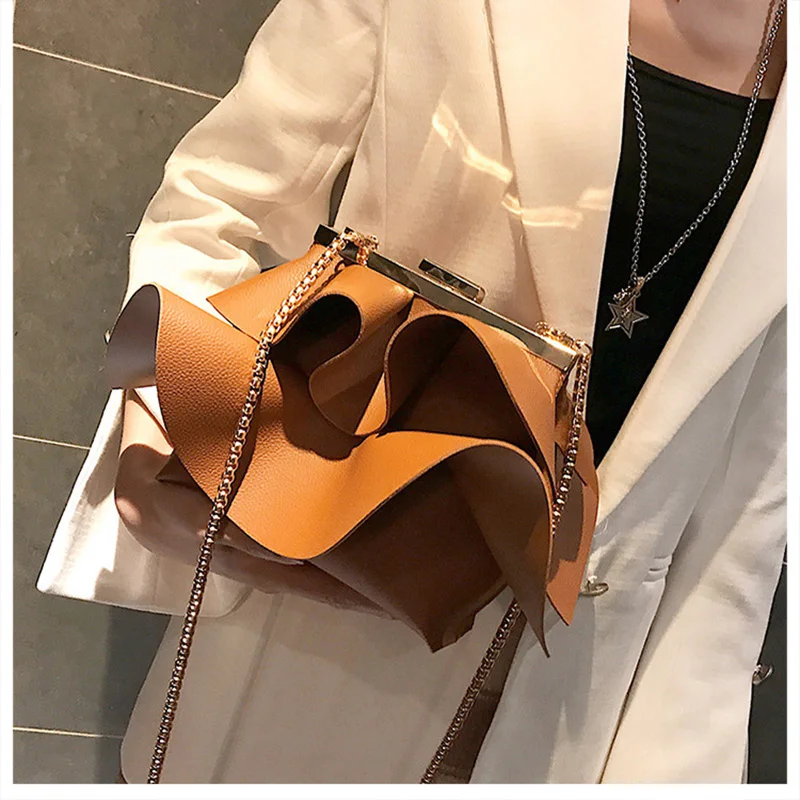 Новая волна кожзам женская сумка маленькая квадратная с цепочкой модная через