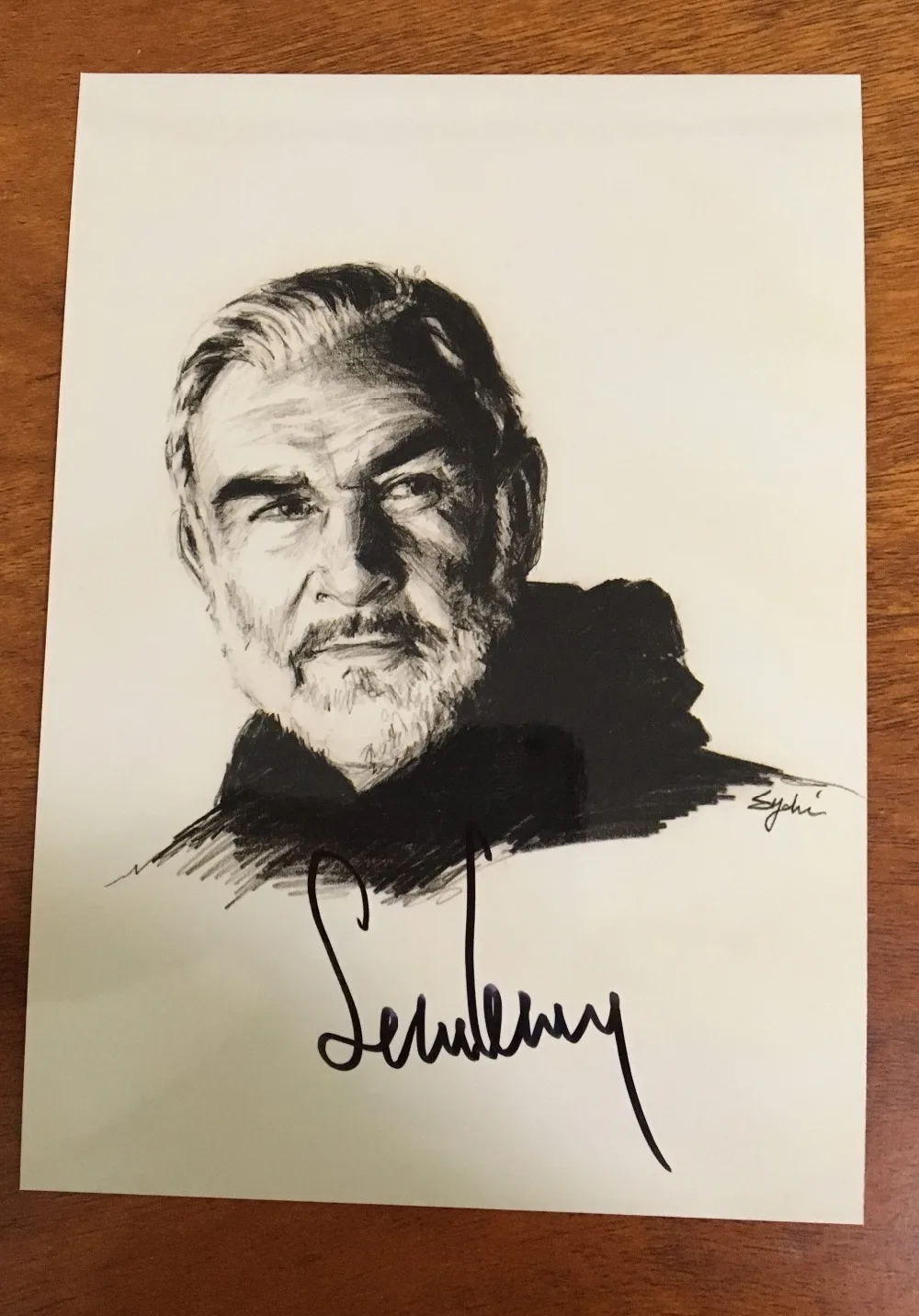 Подпись Шон Коннери autographed оригинальная Фотография 7 дюймов Коллекция