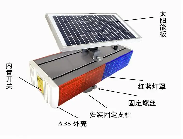Высокая звезда 40 Вт светодиодные сигнальные огни solarpower дорожные аварийные
