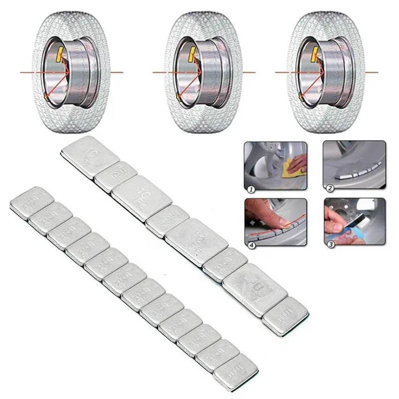 1pc 60g Universal Car Truck Adhesive Wheel Tire Balance Weights Tyre Balancing Bar Sticker Auto Accessories |