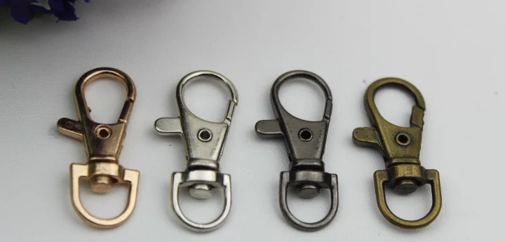 100pcs/lot Bag Accessories Hook clasp pale golden key chain Lobster dog buckle connections handbags hardware accessories | Обустройство