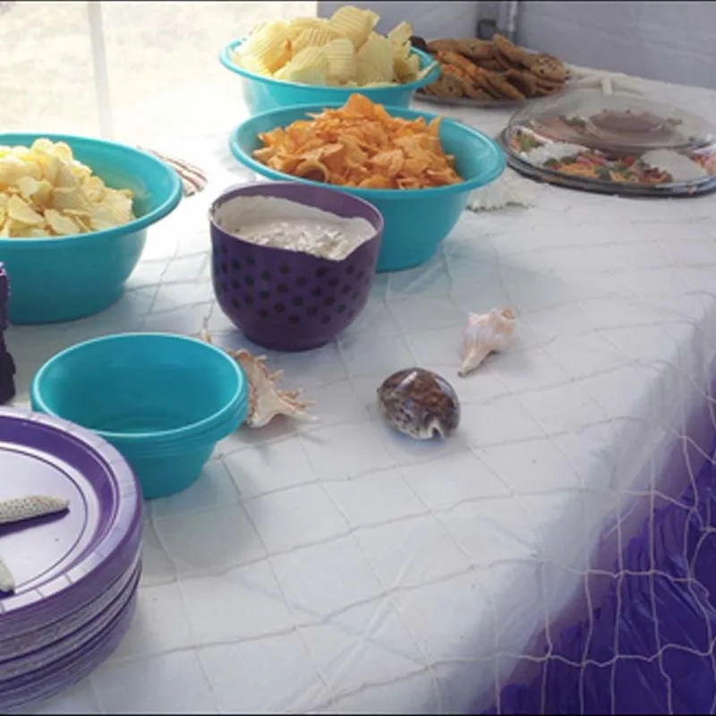 Хлопковые натуральные декоративные Рыбные сети с ракушками океанская Пиратская