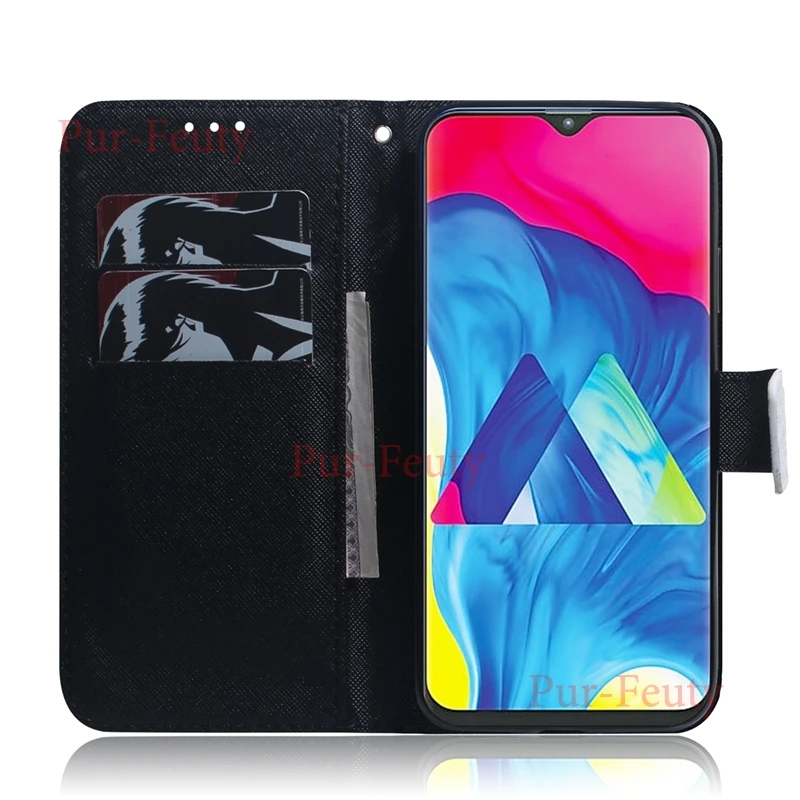 Чехол для Samsung Galaxy A10 A105FD A105F/DS модный кожаный чехол-бумажник с откидной крышкой A 10