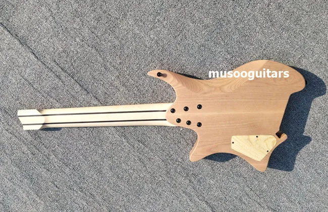 Musoo brand 8 струн fanned fret безголовая электрогитара|electric guitar with tremolo|fanned fretheadless electric |