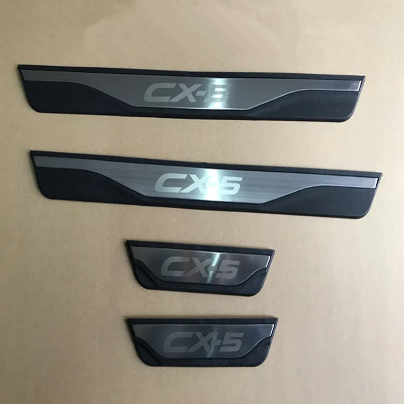 

For Mazda CX-5 CX5 2013 2014 2015 2016 Auto Door Sill Scuff Plate Trim Guard Welcome Pedal Cover Sticker Car Styling Accessories