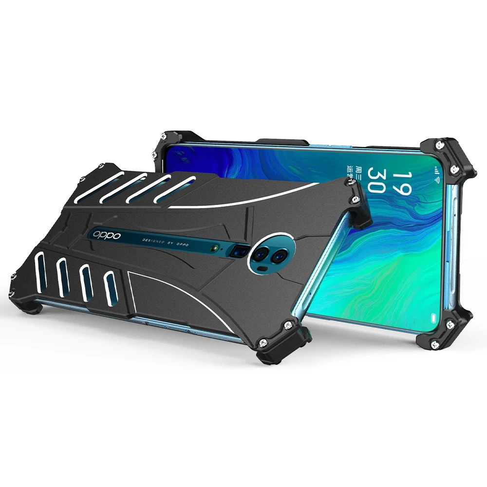 R-JUST чехол для OPPO Reno BATMAN Luxury Doom Heavy Duty Armor металлические алюминиевые чехлы