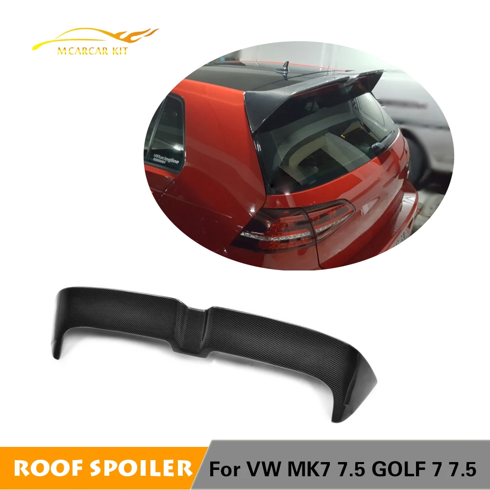 Спойлер на заднюю крышу из углеродного волокна для Volkswagen VW Golf 7 VII MK7 Standard Hatchback GTI R