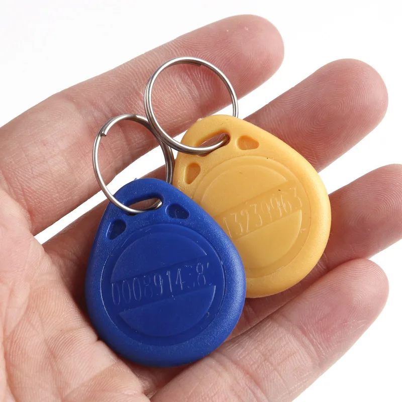 50pcs/lot 125khz ID Keyfob RFID Tag TK4100 EM4100 Smart Sensor Card Access Control Sticker Key Fob Token Tags Ring | Безопасность и