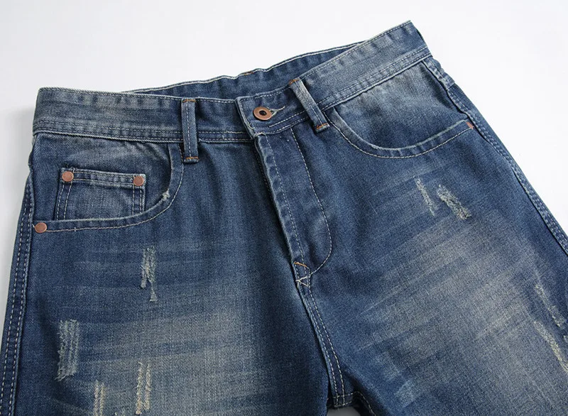 GMANCL новые винтажные рваные мужские прямые зауженные джинсы модные уличные