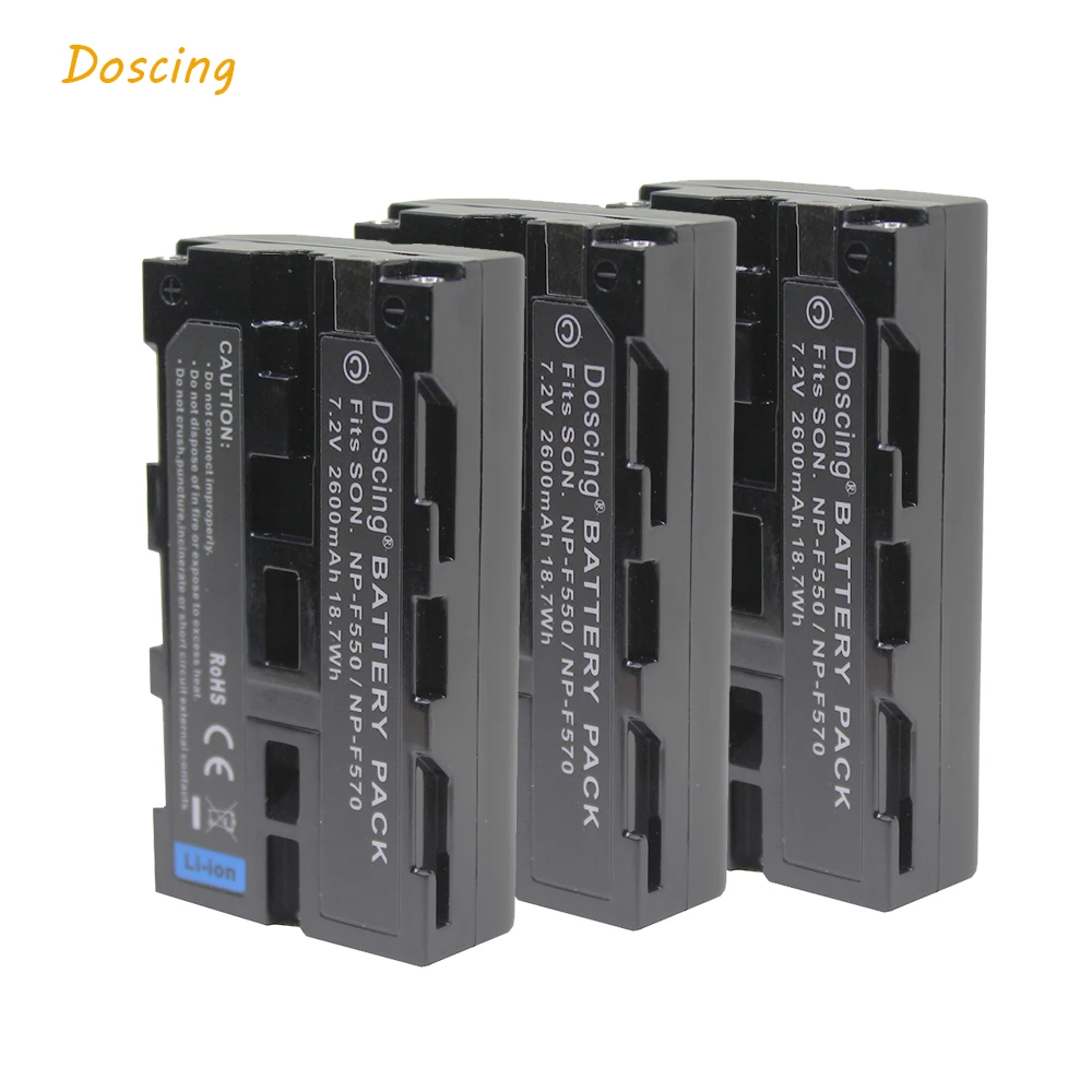 3 шт. запасная батарея для Фотоаппарата Sony 2600 мАч|camera battery|battery for sonynp f550 |